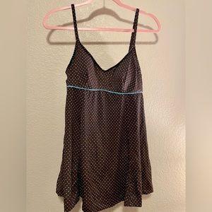 Le Cove Swimwear, Brown & Aqua one piece, size 12